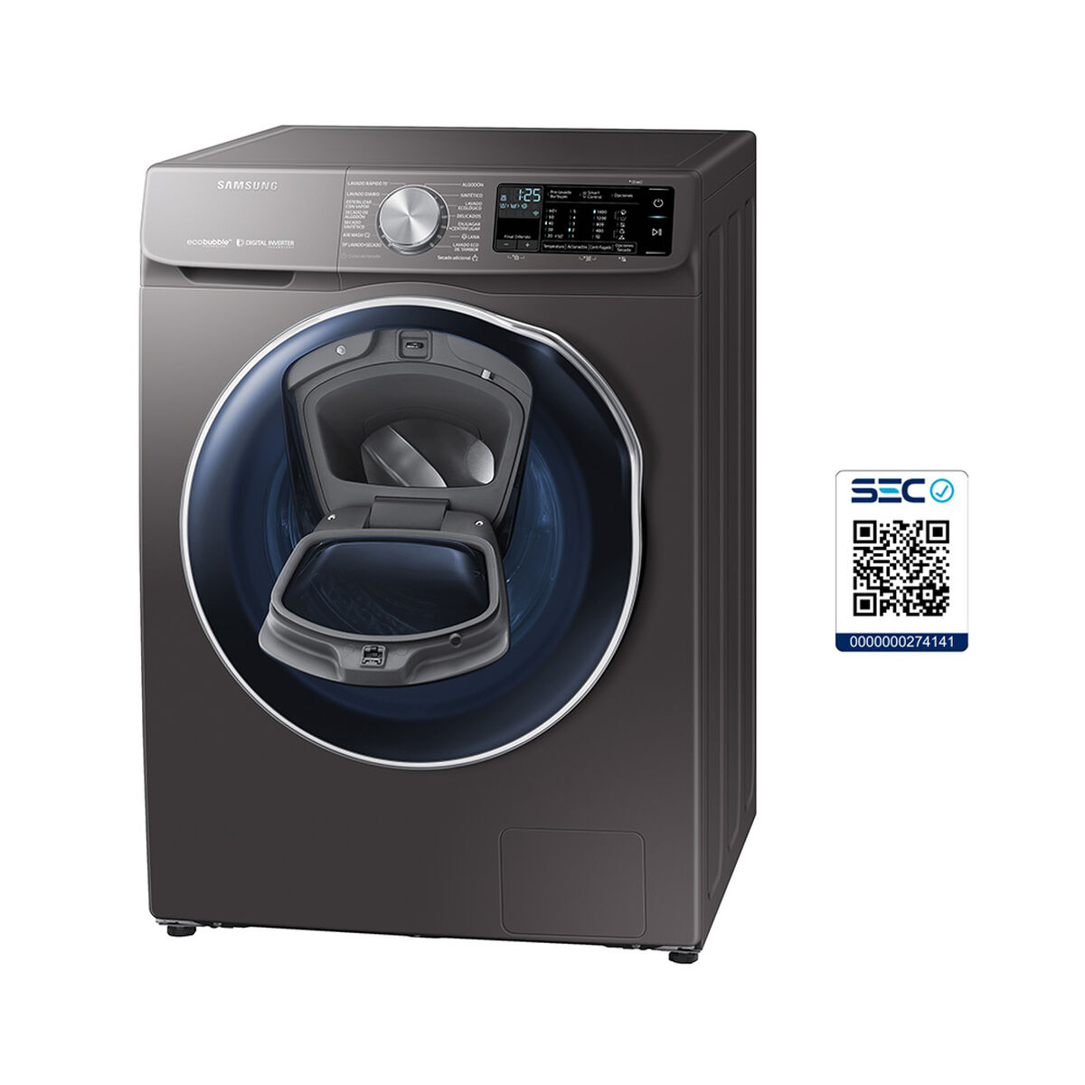 Lavadora Secadora Con Add Wash Samsung WD12N64FR2X/ZS 12/7 kg.