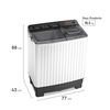 Lavadora Semi Autom&aacute;tica Mademsa MWMSAT9W 9 kg