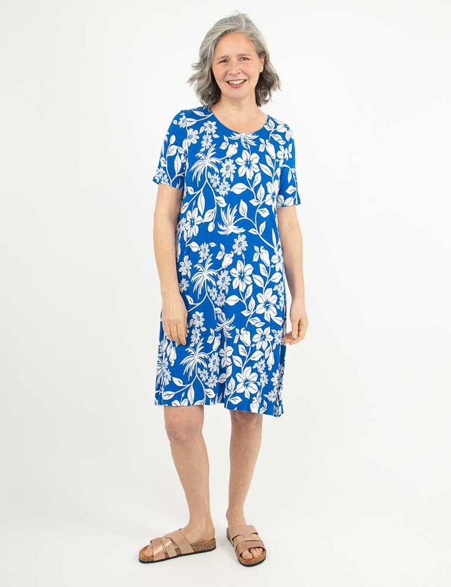 Vestido Midi Manga Corta Mujer Portman Club