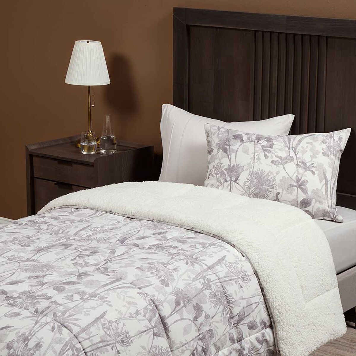 Plum&oacute;n Rosen 1,5 Plazas Sherpa Alaska Bernat Blanco/Taupe