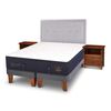 Cama Europea CIC Base Dividida King S&uacute;per Premium + Respaldo + Veladores