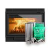 Chimenea a Le&ntilde;a Bosca 850 27 KW + kit Instalacion