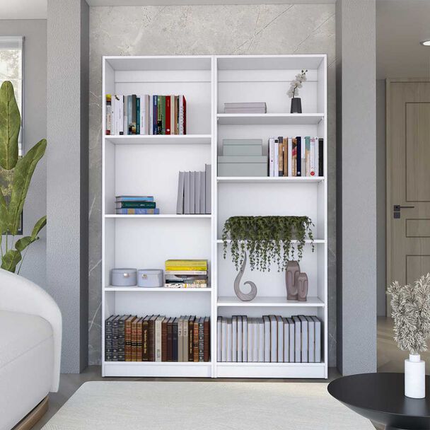 Estante 4 Repisas + Estante 5 Repisas TuHome Home Blanco