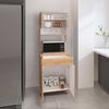 Mueble Microondas Tuhome Kitchen60 4 Puertas 1 Cajón Duna Blanco