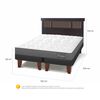 Cama Europea CIC Base Dividida 2 Plazas Anatomic + Respaldo New Dublin Chocolate