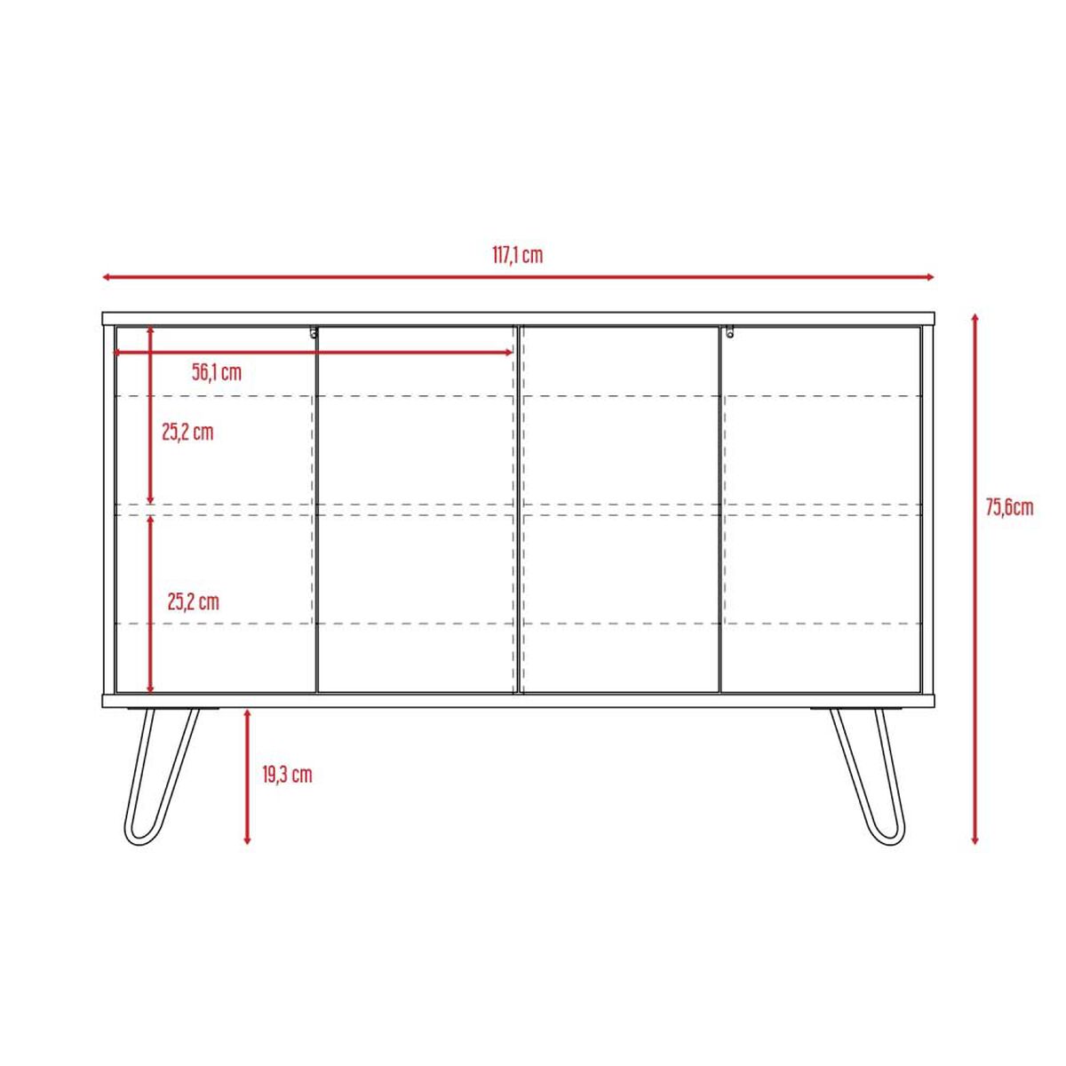 Combo Bar Alto + Bife TuHome Vassel Miel Plomo