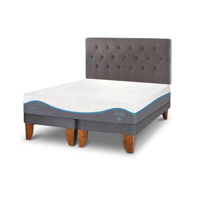 Imagen 2 del producto Cama Europea CIC Base Dividida 2 Plazas Alaska + Respaldo