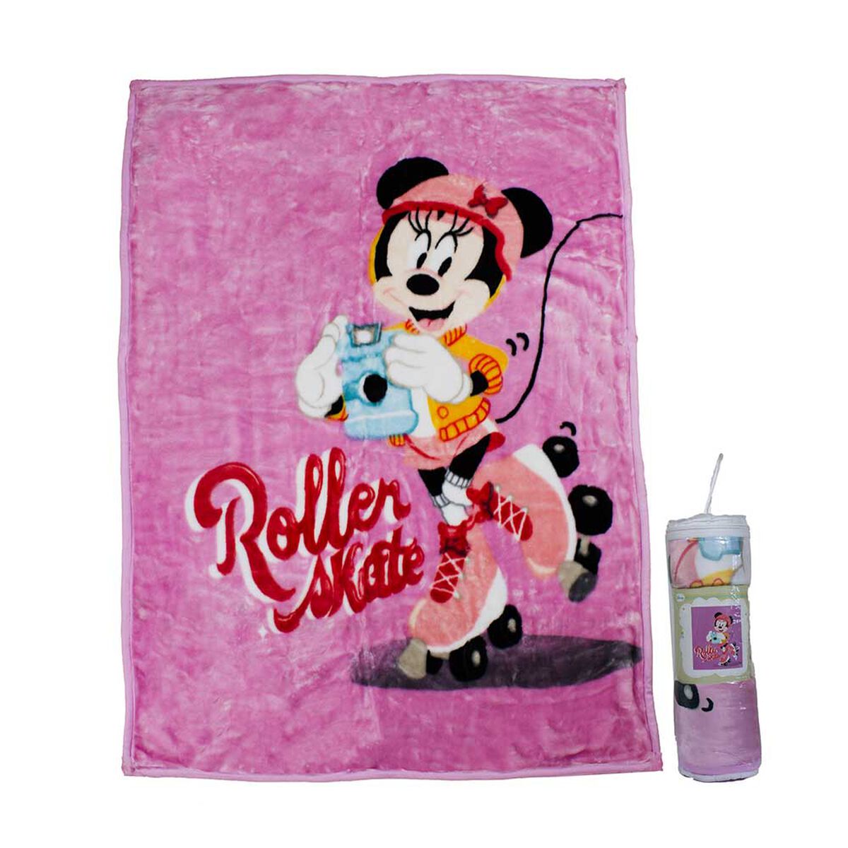 Manta Minnie Rosa Roller Disney