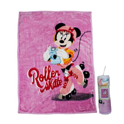 Imagen 2 del producto Manta Minnie Rosa Roller Disney
