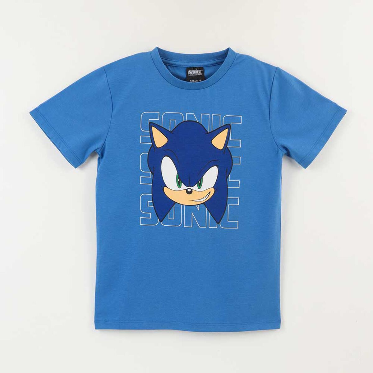 Polera Manga Corta Niño Sonic