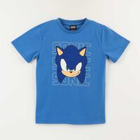 Polera Manga Corta Niño Sonic Azulino