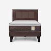 Cama Europea Rosen 1,5 Plazas New Style 4 Plus + Respaldo Rachel
