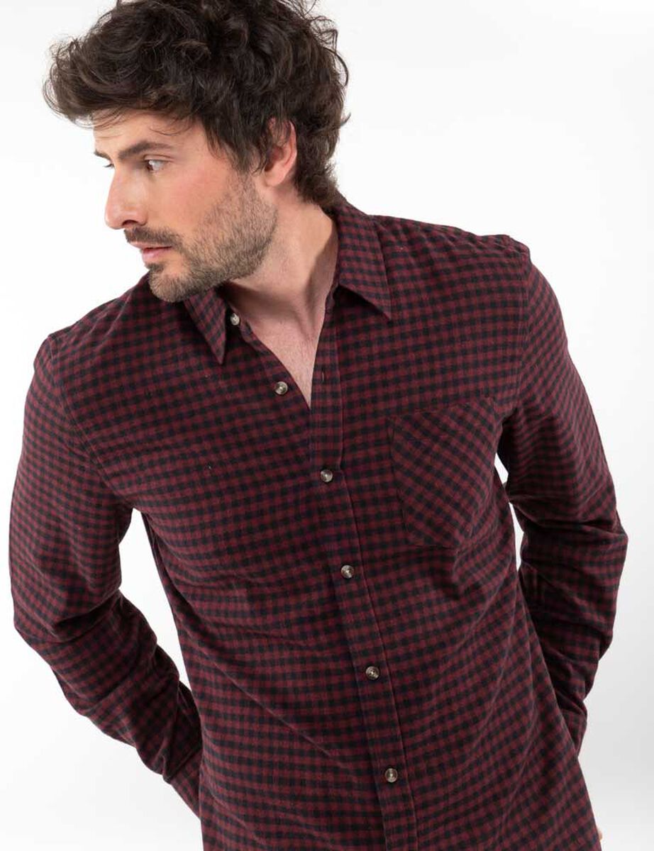 Camisa Tartán Manga Larga Hombre Portman Club
