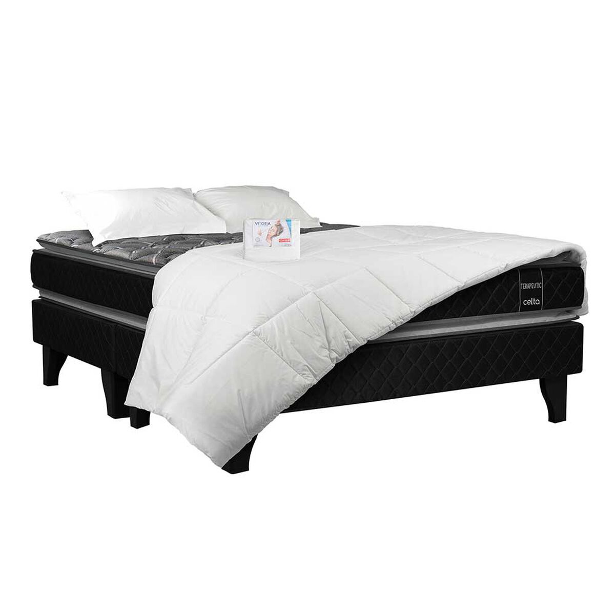 Cama Europea Celta Base Dividida King Terapeutic