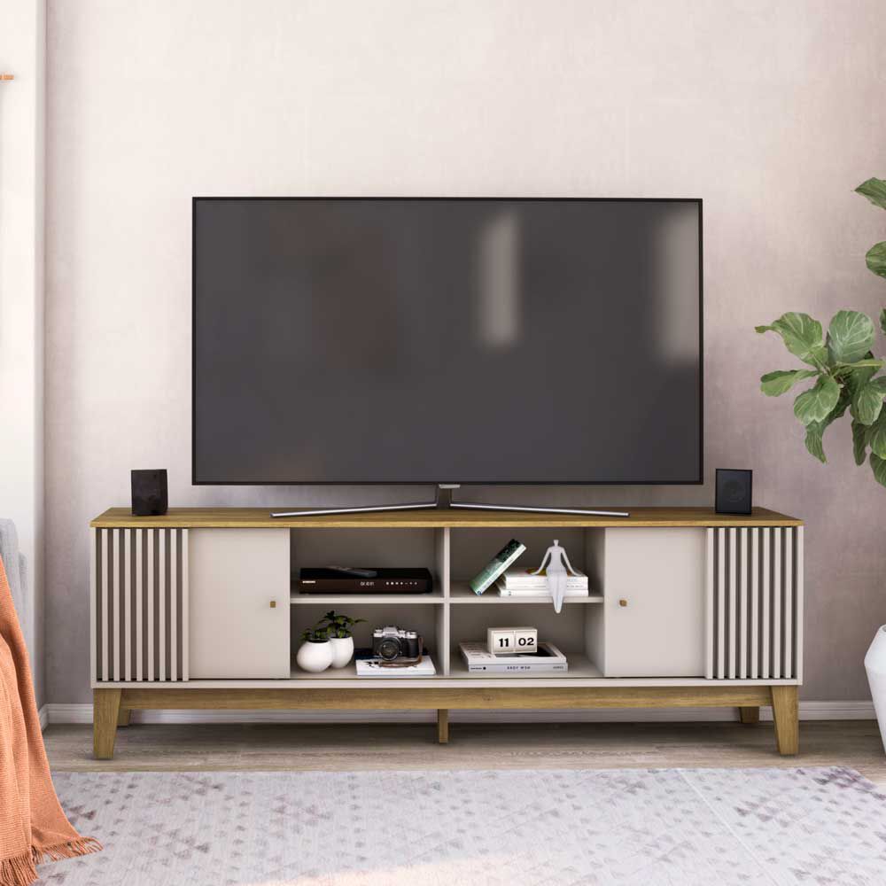 Rack Exit Florencia Hasta 79" Nogal-Beige