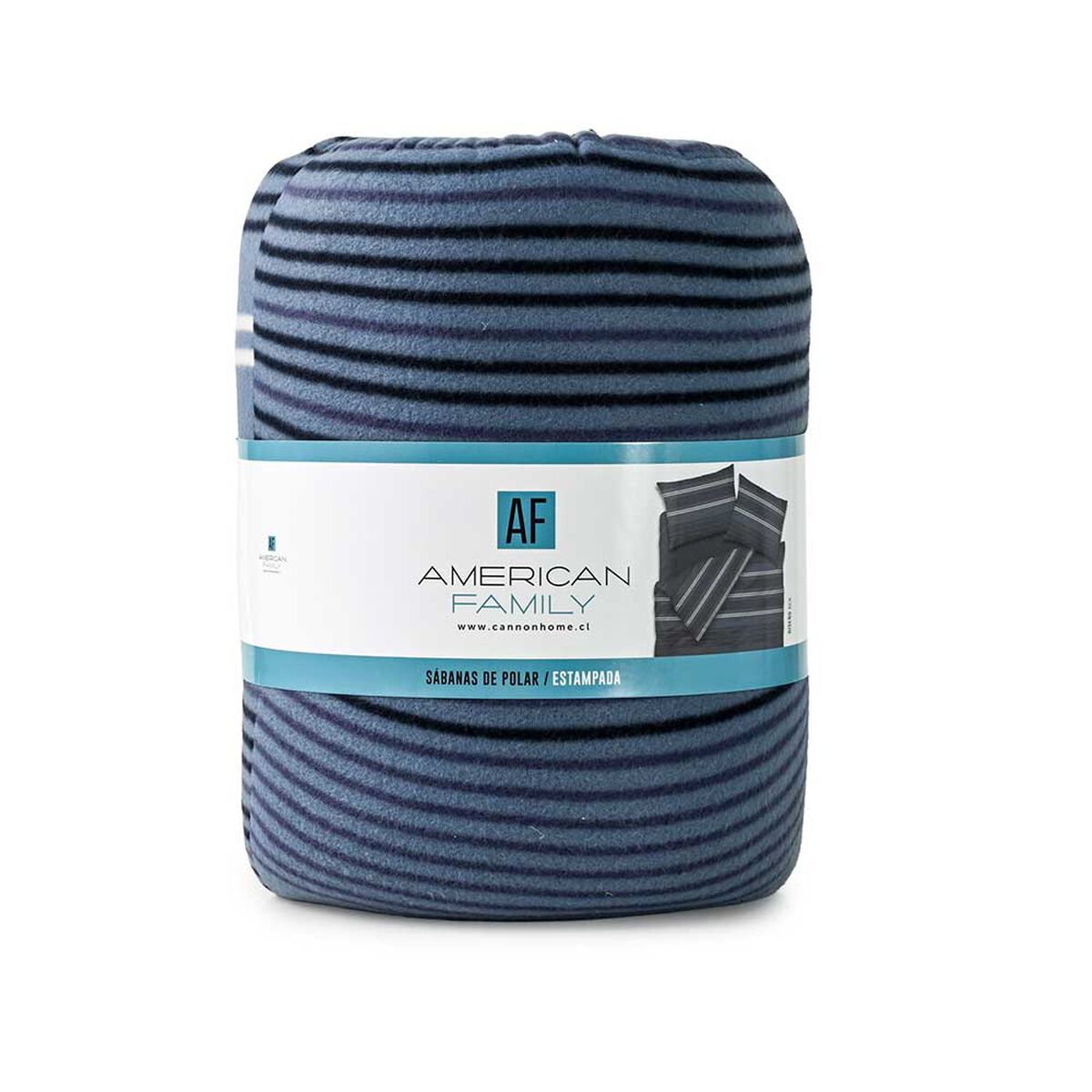 Juego de S&aacute;banas Polar American Family 1,5 Plazas Ben No Aplica Azul