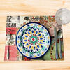 Set 4 Individuales de Mesa Via Deco Clasic Print Estampado 42 x 32 cm