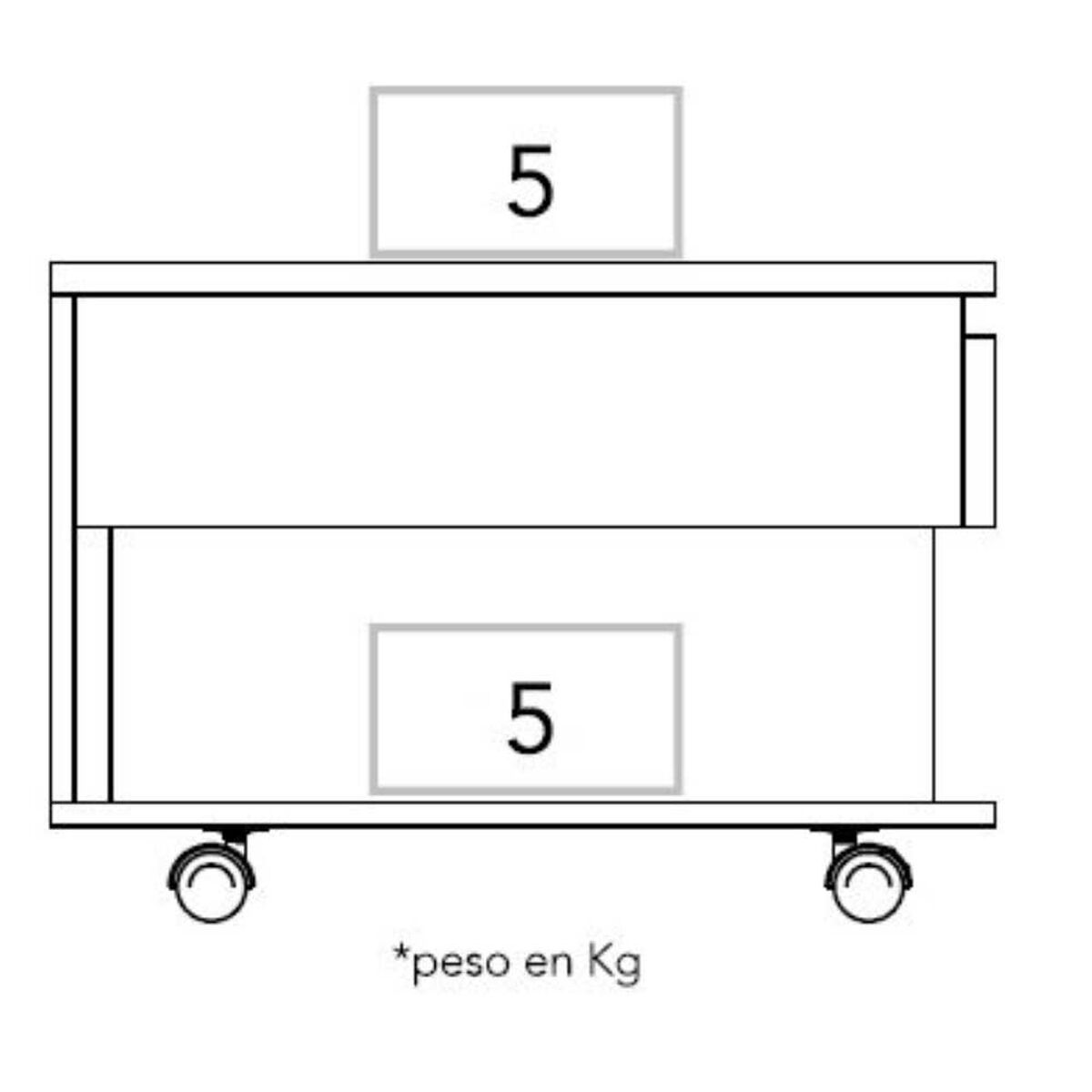 Mesa de Centro TuHome 5G-1 Rovere Wengue