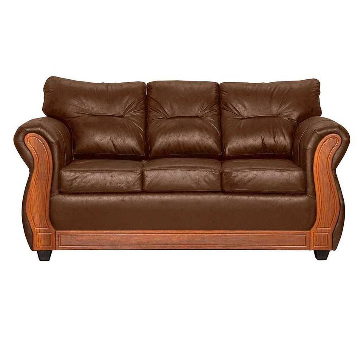 Juego de Living Black Factory Toronto 5 Cuerpos Caf&eacute;