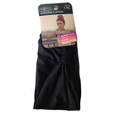 Cintillo Turbante Línea Deportiva Negro