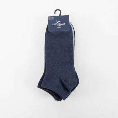 Imagen 1 del producto Pack 5 Calcetines Cortos Hombre Portman Club Azul, Gris, Negro