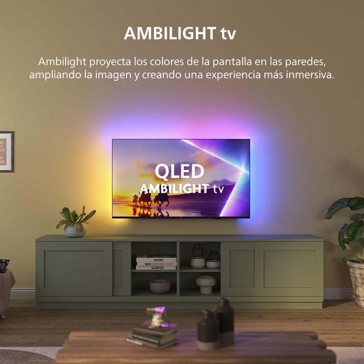 Smart TV QLED 65'' Philips 4K UHD Titan OS 65PUD8250