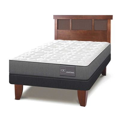 Imagen 2 del producto Cama Europea CIC 1,5 Plazas Anatomic + Respaldo New Dublin Caramelo
