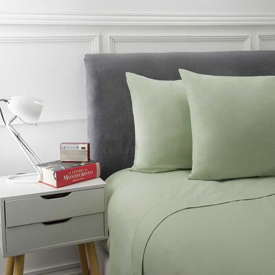 Imagen 2 del producto Juego de Sábanas Liso Casanova 144 Hilos 1,5 Plazas Verde