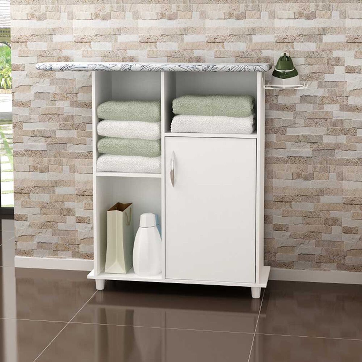 Mueble Auxiliar Home Mobili Ferpa 1 Puerta Blanco