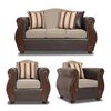 Juego de Living Innovamuebles New Bugambilia Sofá 3 Cuerpos + Dos Butacas 1 Cuerpo Beige