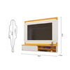 Panel TV Vekkahome Avany Hasta 70" con Luz Beige Caf&eacute;