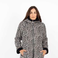 Chaqueta Mujer Portman Club Animal, Arena, Gris, Negro