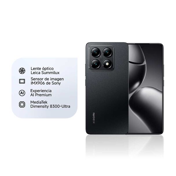 Celular Xiaomi 14T 512GB 6,67"" Black Liberado
