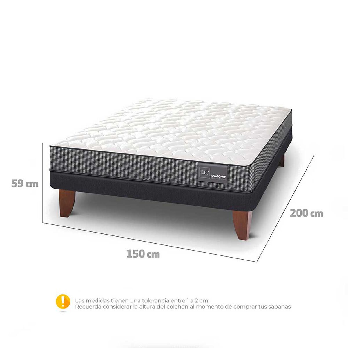 Cama Europea CIC 2 Plazas Anatomic