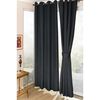 Juego de Cortina Doral Melbourne 140x220 cm Negro