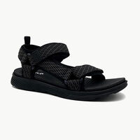 Sandalia Hombre Icono Negro, Verde