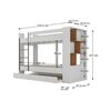 Camarote con Cama Auxiliar Di Poretti Design 1 Plaza Blanco