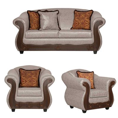 Imagen 1 del producto Juego de Living Black Factory Estambul 4 Cuerpos Crema