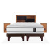 Cama Europea Flex 2 Plazas Majesty + 1 Respaldo + 2 Veladores