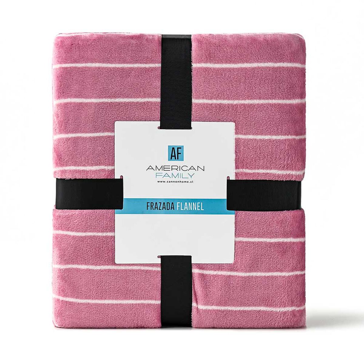 Frazada American Family Flannel 1.5 Plazas Paris Malva