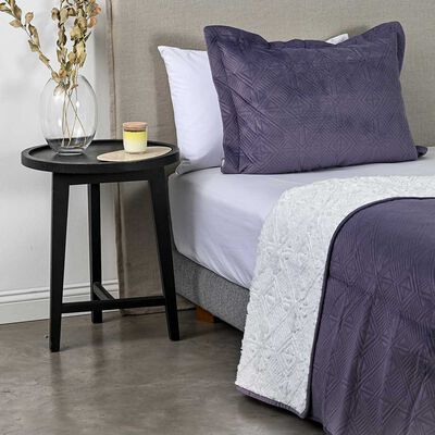 Imagen 2 del producto Quilt Sherpa American Family 1.5 Plazas Malva