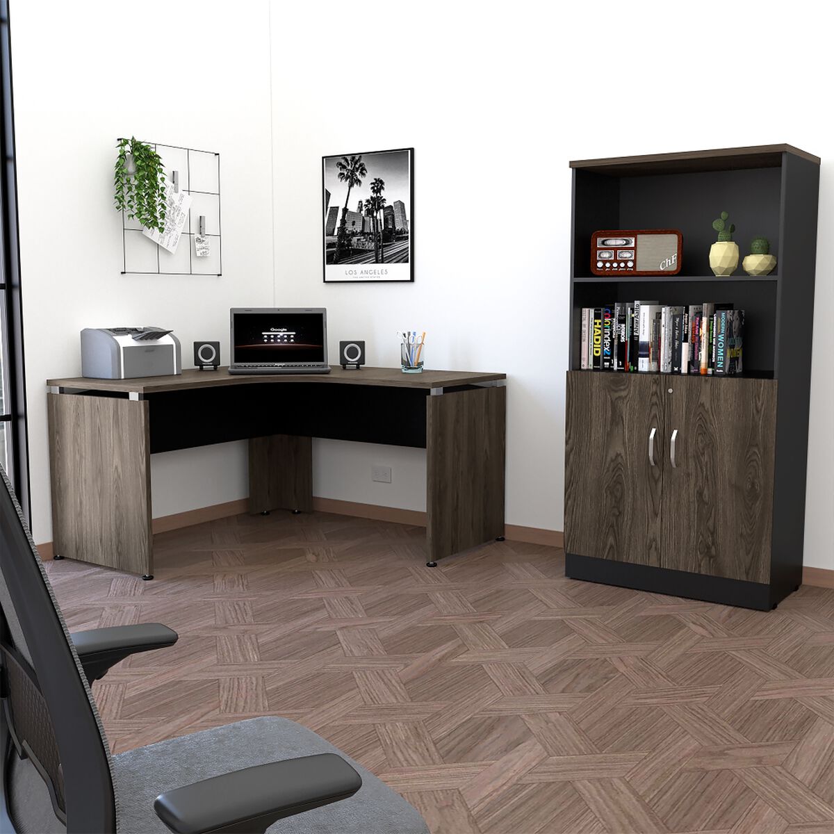 Escritorio  + Biblioteca 2 Puertas TuHome Home Office