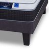 Cama Europea Flex 2 Plazas Nexus Base Dividida + Respaldo Royal Grafito + Veladores Rock