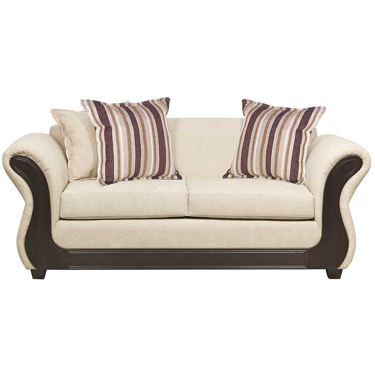 Juego de Living Innovamuebles Palermo Sofá 3 Cuerpos + Sofá 2 Cuerpos Beige