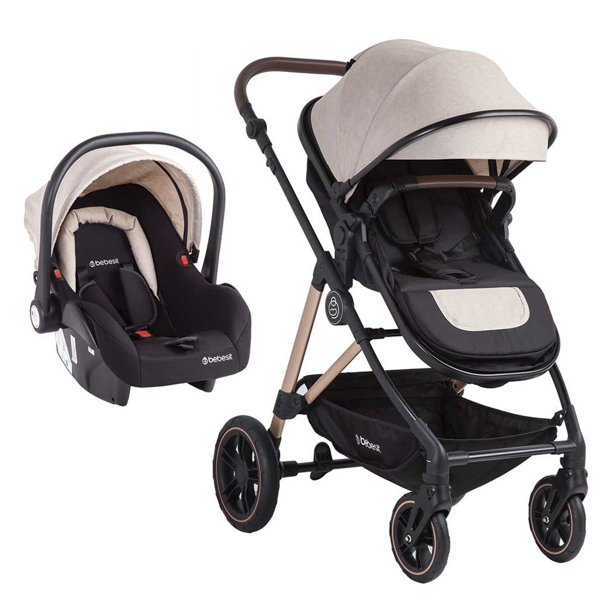 Coche Travel System Neo Beige Bebesit