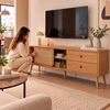 Rack TV Roca Vitoria Hasta 75" Canela