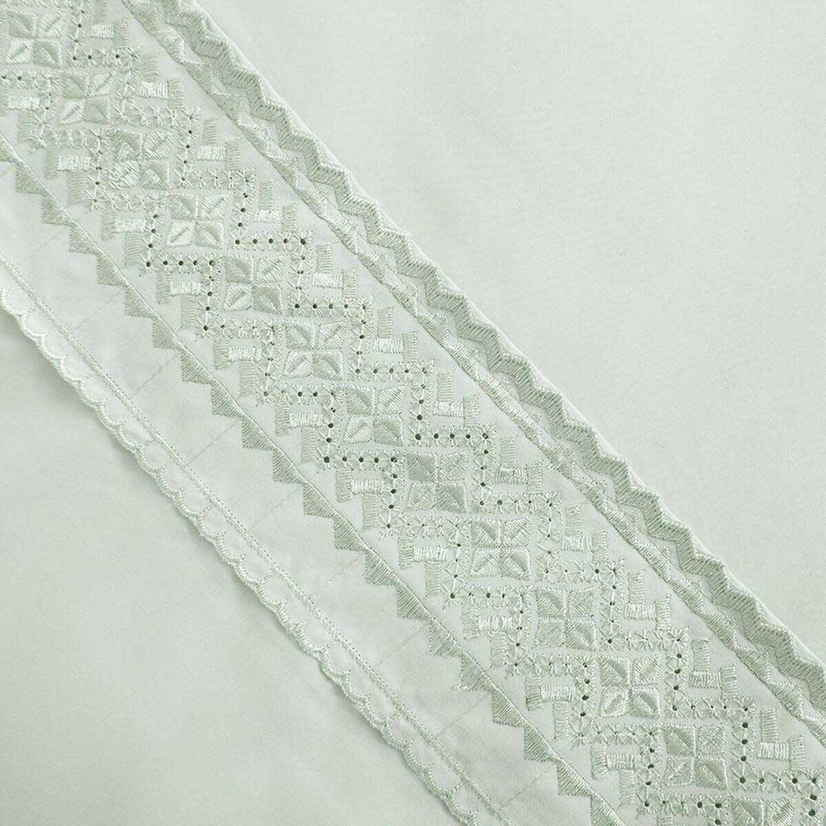 Juego de S&aacute;banas Plumetti 1,5 Plazas Estampado Verde