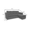 Sof&aacute; Seccional Muebles MPR Journey 3 Negro