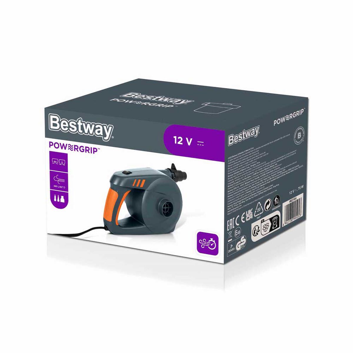 Inflador Electrico Powergrip 12V Bestway