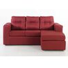 Sofá Modular Kea Rodas 3 Cuerpos Rojo